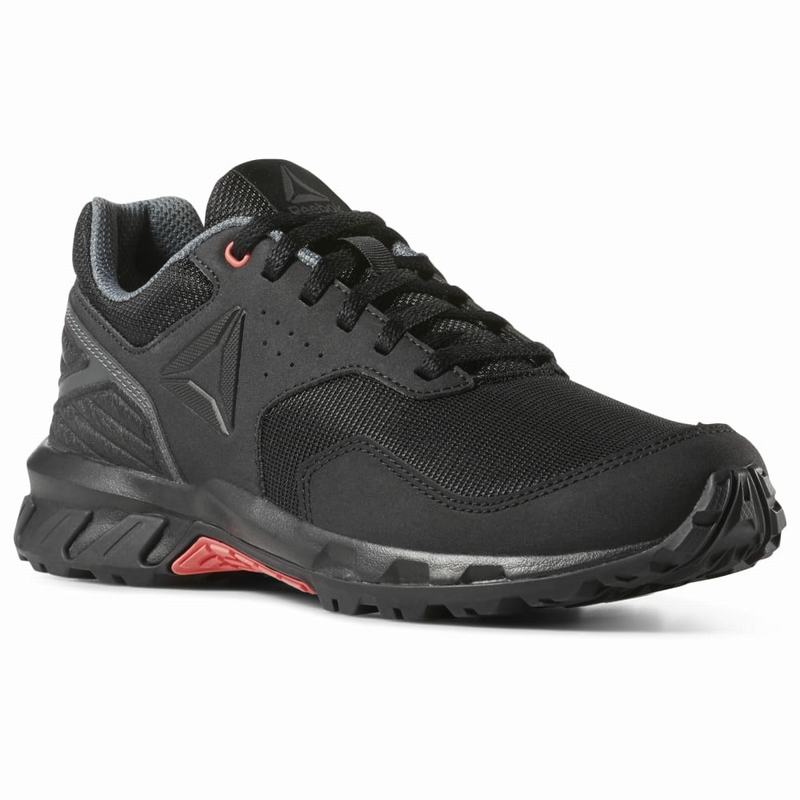 Reebok Ridgerider Trail 4 Turisticka Obuv Damske - Čierne/Siva/Svetlo Ruzove WE4311JP